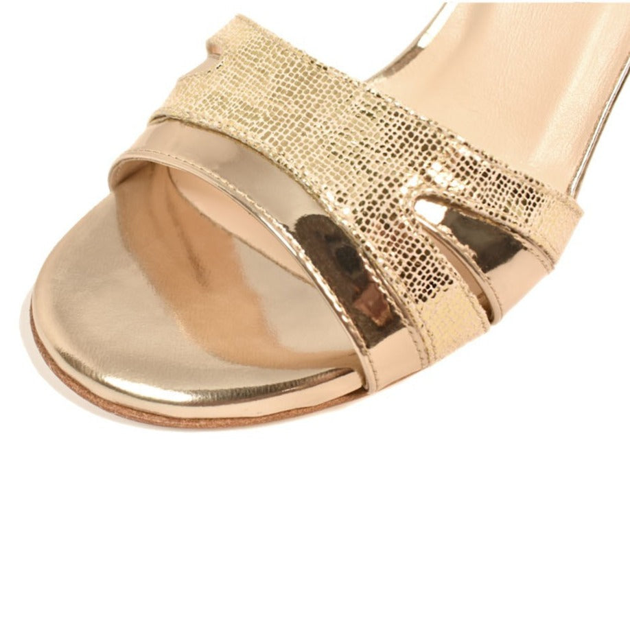 Nadia - Gold-Madame Pivot- Axis Tango - Best Tango Shoes