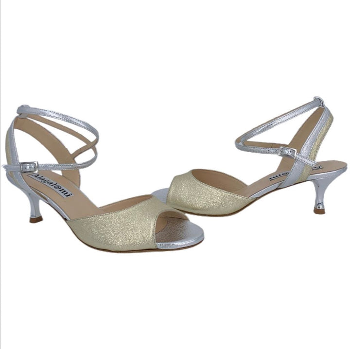 Nina 50 - Gold & Silver-Alagalomi- Axis Tango - Best Tango Shoes