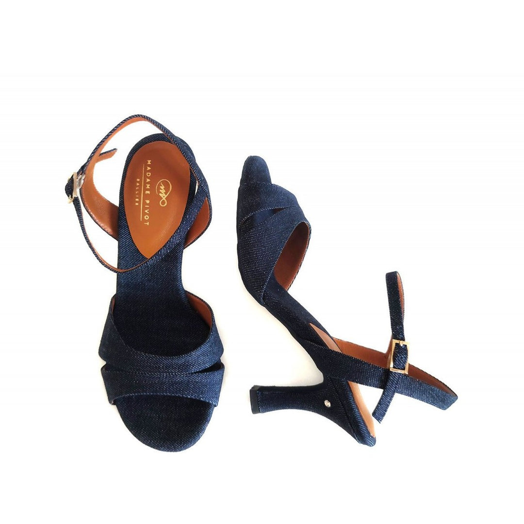 Rallies - Blue Denim-Madame Pivot- Axis Tango - Best Tango Shoes