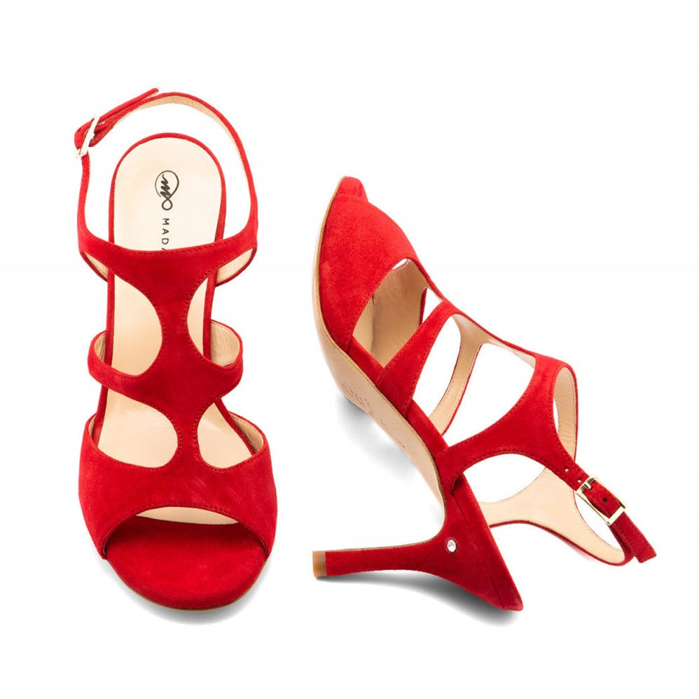 Ramona - Red-Madame Pivot- Axis Tango - Best Tango Shoes