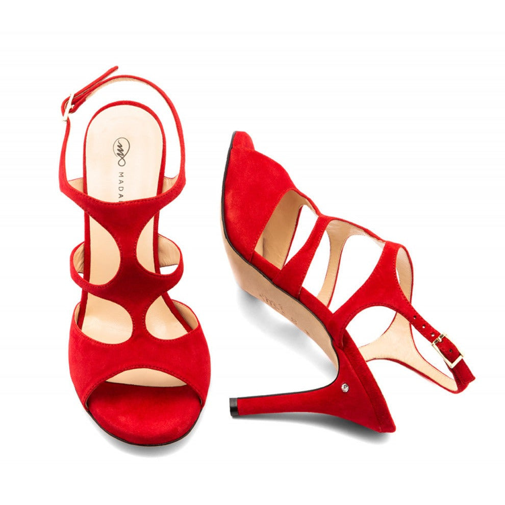 Ramona - Red-Madame Pivot- Axis Tango - Best Tango Shoes