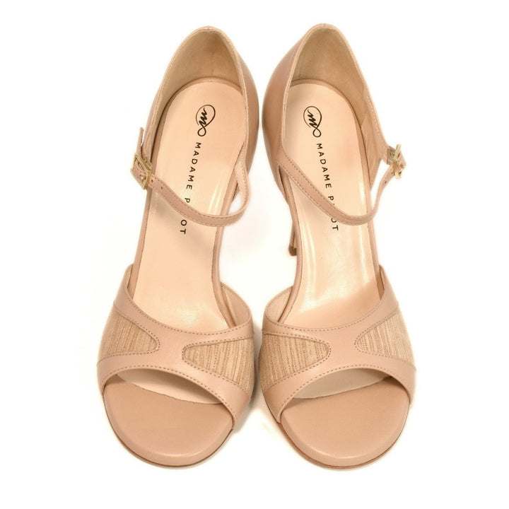 Trudy - Beige-Madame Pivot- Axis Tango - Best Tango Shoes