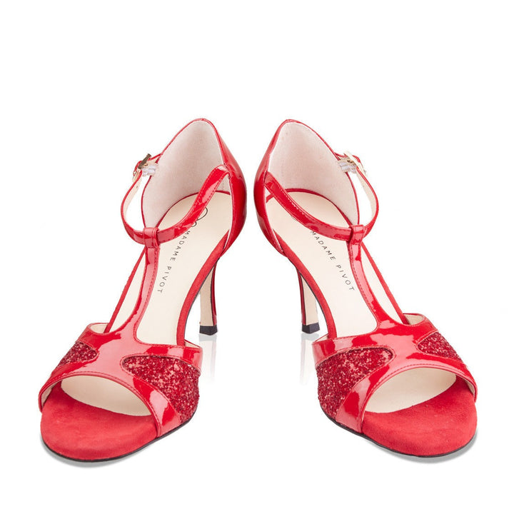 Twiggy - Red-Madame Pivot- Axis Tango - Best Tango Shoes