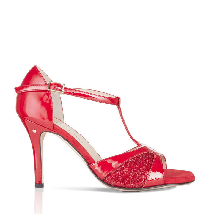 Twiggy - Red-Madame Pivot- Axis Tango - Best Tango Shoes