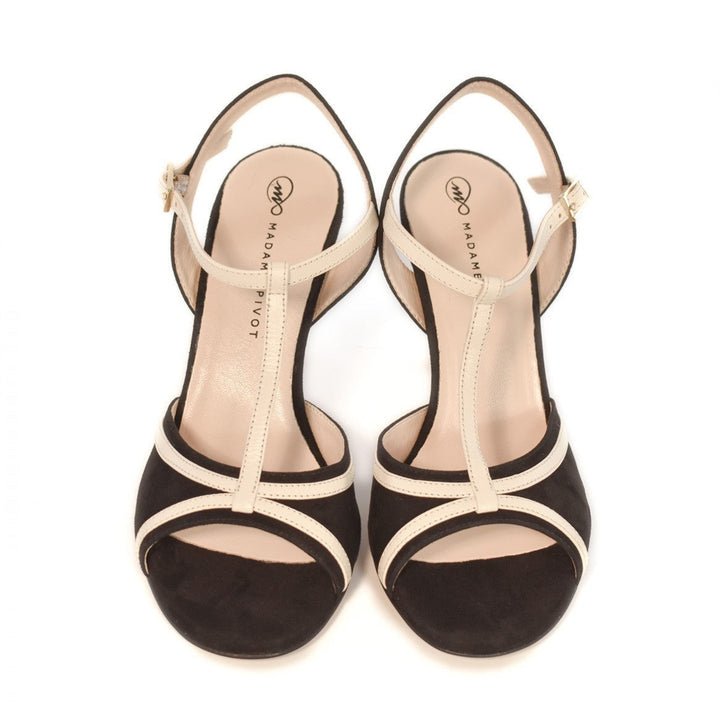 Vicky - Black Suede-Madame Pivot- Axis Tango - Best Tango Shoes