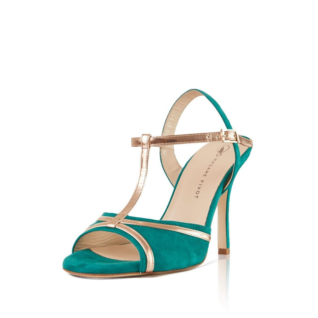 Vicky - Green-Madame Pivot- Axis Tango - Best Tango Shoes