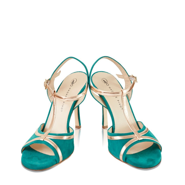 Vicky - Green-Madame Pivot- Axis Tango - Best Tango Shoes