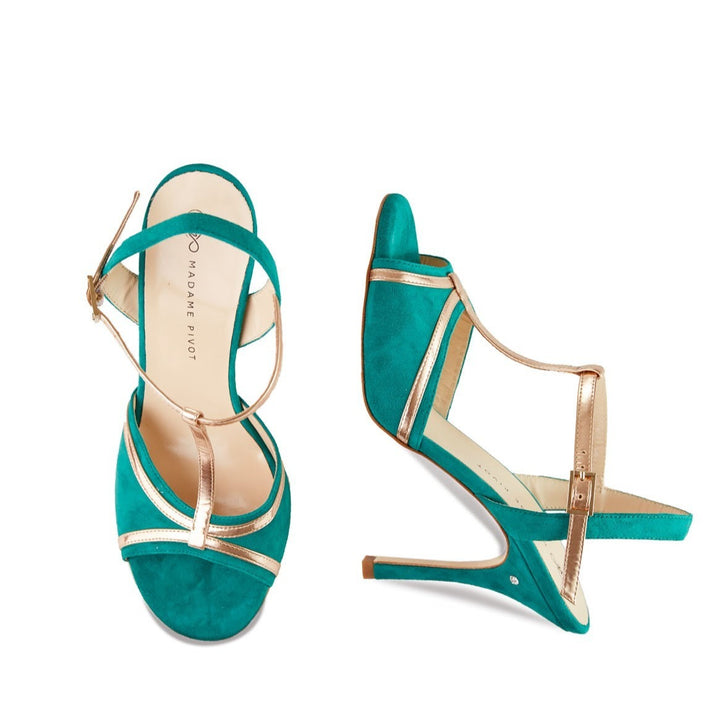 Vicky - Green-Madame Pivot- Axis Tango - Best Tango Shoes